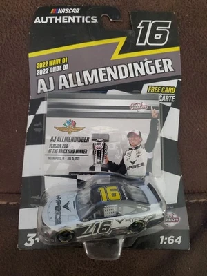 2021 AJ Allmendinger Brickyard Race Win HyperIce 1:64 car NASCAR Authentics - Image 1 of 4