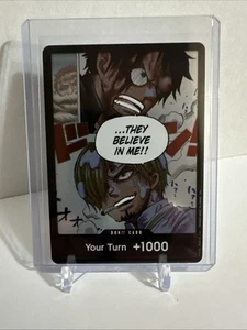 One Piece They Believe in Me!! Lámina para tarjetas DON A Fist of Divine Speed arte antiguo DON - Imagen 1 de 2