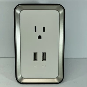 Sharper Image Plate Power USB Wall Plate Charger TSI-609 ISB & ISB 2.4 Outlets - Picture 1 of 6