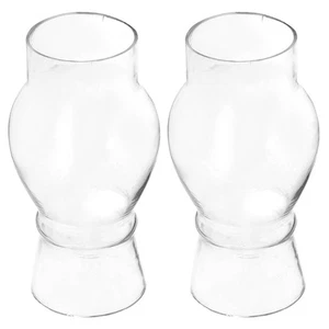2 Pcs Vintage Lampenschirm Ersatzglas Lampenschirme Glaslampenschirm - Bild 1 von 12