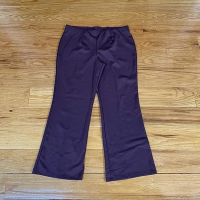 Woman with Control by Renee Greenstein PL Petite Stretch Pants Brown Career - Image 1 of 4