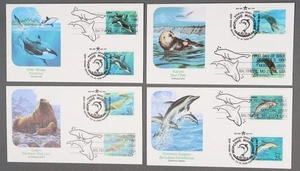 MayfairStamps Russia FDC 1990 Sea Life US Joint Issue & Mixed Frank 4 First Day - Picture 1 of 2