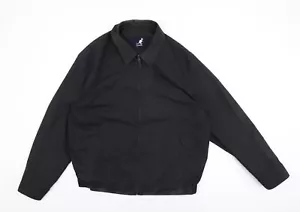 Abrigo Chaqueta Bomber Kangol Hombre Negro Talla XL Cremallera - Imagen 1 de 10