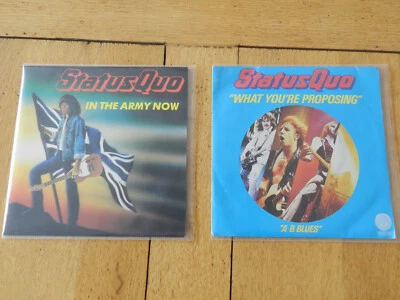 2x 45 tours STATUS QUO - Photo 1/4