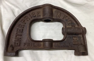 Vintage 8 quart ENTERPRISE SAUSAGE STUFFER Lard Press Top Arch Yoke - Picture 1 of 6