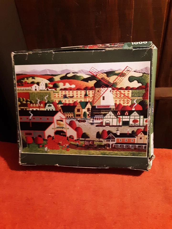 HOMETOWN COLLECTION 1000 PC MEGA PUZZLE 2008 SOLVANG PRE-OWNED - Image 1 of 1