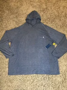 NUOVA felpa con cappuccio uomo HUK 3XL Waypoint blu erica taglia XXXLarge prezzo al pubblico consigliato $65 - Foto 1 di 7