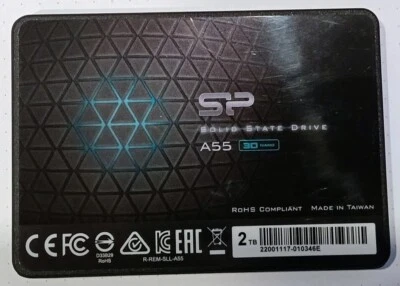 Silicon Power 2TB SSD 3D NAND A55 SLC Cache Performance Boost SATA III 2.5" 7mm - Image 1 of 2