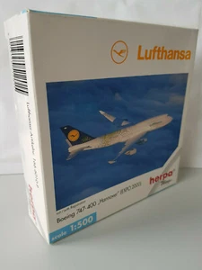 1:500 Herpa Wings 512015 Boeing 747-400 Lufthansa Expo 2000 Hannover mit Regist. - Bild 1 von 7