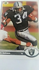 1991 UPPER DECK BO JACKSON #155 LOS ANGELES RAIDERS NM/M CONDITION - Bild 1 von 4