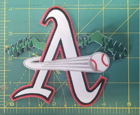 Asheville Tourists 5" Throwback Minor League Sleeve Jersey Baseball Patch Crest Cover