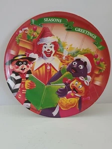 McDonalds Weihnachtsteller Jahreszeiten Grüße Ronald McDonald 1995, selten, Vintage - Bild 1 von 3