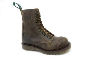 Solovair NPS Shoes Made in England 11 Loch Crazy Horse Steelcap Boot Ben - Picture 1 of 2