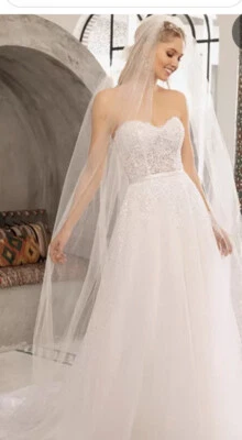 BELOVED BY CASABLANCA BRIDAL BL306 Princes Wedding Dress. Size 14 - Image 1 of 4