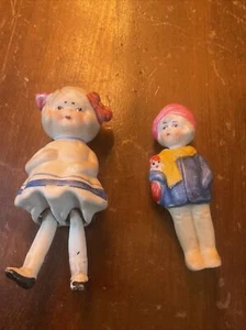 Antique Matte Finish Frozen Charlotte Dolls, Japan, PiMovable Head / Legs - Picture 1 of 6