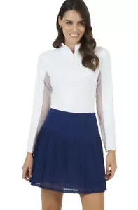 IBKUL Cristal Plisados Nuevo Malla Skort Azul Marino UPF 59+ Talla S - Imagen 1 de 10