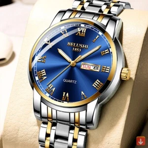 BELUSHI Top Brand Watch Men Stainless Steel, Sleek design, Perfect for you - Picture 1 of 12