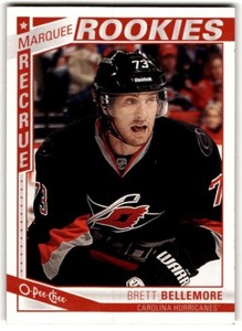 2013-14 O-Pee-Chee Brett Bellemore Rookie #518 Carolina Hurricanes