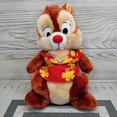 Applause Chip 'N Dale Rescue Rangers Hawaiian Chipmunk Plush Stuffed Animal Vtg - Image 1 of 4