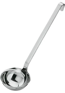 Rösle Stainless Steel Hooked Handle Ladle with Pouring Rim, 8.0-Ounce - Picture 1 of 4