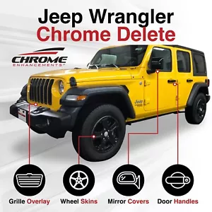 Chrome Delete Package FITS Jeep Wrangler - JL - 4th Gen (18-23) - Picture 1 of 5