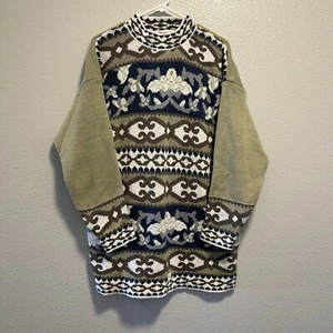 Diana Marco Vintage Pullover Neu mit Etikett Damengröße 22 W abstraktes Muster einzigartiges Geschenk - Bild 1 von 6