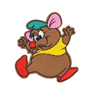 Parche bordado coser o planchar apliques de tela - Nuevo - Cinderella Gus Mouse - Imagen 1 de 2