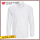 PLUS SIZE men's technical shirt with long elastic sleeves from 2XL to 7XL