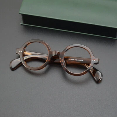 Monturas de gafas vintage redondas de 45 mm de actato borde completo gafas antiguas Rx aptas Foto 1 de 4