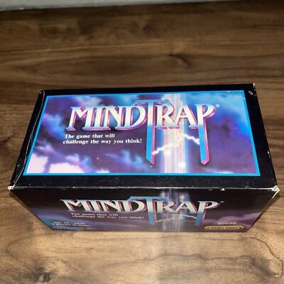 Vintage MindTrap Game by Pressman 1993 Rare Puzzles Murder Mystery - Image 1 of 4