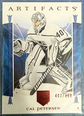 2022-23 Upper Deck Artifacts #52 Cal Petersen Patch /499 - Image 1 of 2