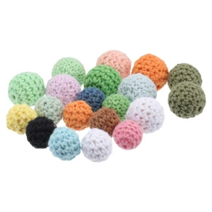 20PCS Armband Häkeln Perlen Häkeln Runde Perlen Baumwolle Häkeln Perlen - Bild 1 von 12