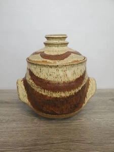 Drymen Keramik handgeworfen Studio große Keks/Brot Deckeldose/Topf signiert - Bild 1 von 13