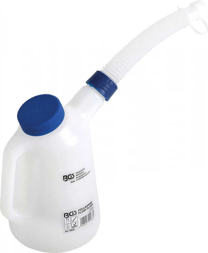 BGS Füllkanne mit flexiblem Ausgussstutzen und Deckel - 1L (9938)
