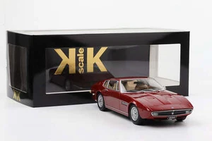 1:18 Maserati Ghibli Coupe 1969 Rojo Metálico 1:18 KK-Scale Diecast - Imagen 1 de 5