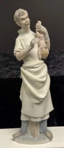 Lladro Figur Arzt Geburtshelfer Ob/Gyn mit Baby #4763 nicht mehr produziert 14,5 Zoll Spanien - Bild 1 von 6
