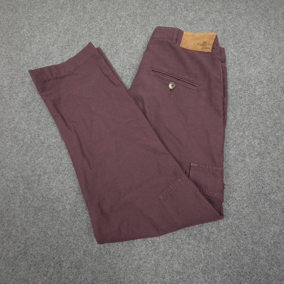 Pantalones Golden Goose Para Hombres PEQUEÑOS Rojo Estándar Carga Chino Exterior Senderismo Talla S Foto 1 de 4