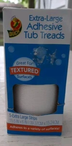 Pisadas adhesivas extra grandes para bañera DUCK 5 tiras extra grandes antideslizantes - Imagen 1 de 5