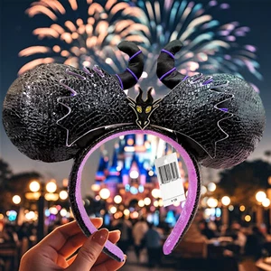 Disney Parks D23 Maleficent Ears Headband - Sleeping Beauty Fan Event OS - Picture 1 of 7