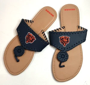 Women's Bears Sandals Flip Flops Women's Size XL - Picture 1 of 19