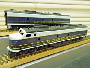 Finished Nakamura BRASS HO 9.5"L Japan B&O E8 Diesel A+B Locos Runs VG+Deal! - Picture 1 of 9