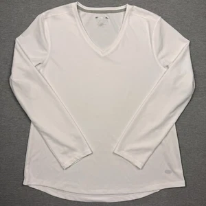 Camisa reel legends para hombre grande freeline blanca manga larga capa base cuello en v - Imagen 1 de 7