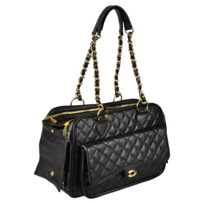 Flamingo Tragetasche Gigi schwarz 40x22x28 cm für Katzen bis 5 kg