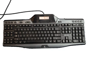 Logitech G510 USB Wired Gaming Keyboard LCD Display Y-U0010 Black TESTED & WORK - Bild 1 von 4