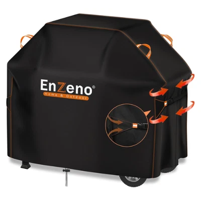 ENZENO 52" BBQ Grill Cover For Weber Spirit 200/300 Series & Genesis Silver A/B Grills