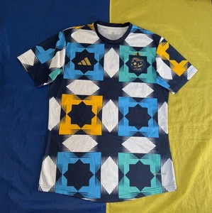 ALGERIA NATIONAL TEAM 2022 PRE-MATCH SOCCER JERSEY FOOTBALL SHIRT ADIDAS Sz.M - Picture 1 of 12