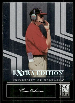 2007 Donruss Elite Extra Edition Tom Osborne #75 Nebraska Cornhuskers - Image 1 of 2