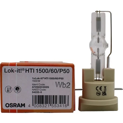Osram HTI 1500W/60/P50 LOK-IT Lamp for the D.T.S XR1200 WASH PC Video - Image 1 of 4