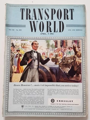 TRANSPORT WORLD NEWSPAPER MAGAZINE APR 5 1952 VOL CXI (111) NO. 3533 - Image 1 of 4