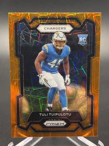 2023 Prizm Tuli Tuipulotu Rc Rookie Orange Lazer No. 354 - Picture 1 of 10